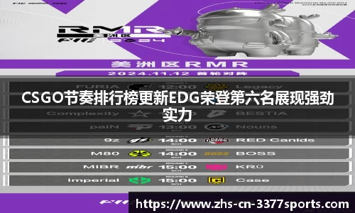 CSGO节奏排行榜更新EDG荣登第六名展现强劲实力